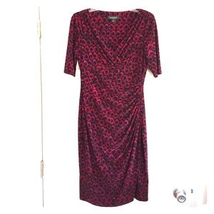 Lauren V-Neck Print Dress